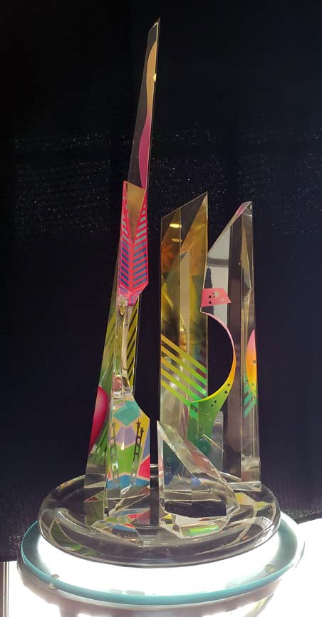 Yankel Ginzburg - Tower of Wisdom - Original Acrylic Sculpture