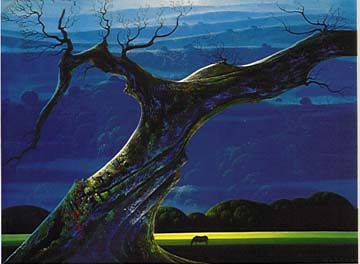 Eyvind Earle - Towering Oak - Limited Edition Serigraph
