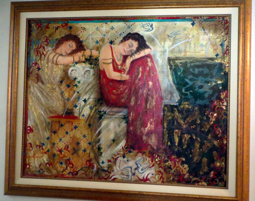 Janet Treby - Dreams Of Thera - Limited Edition Serigraph on Linen
