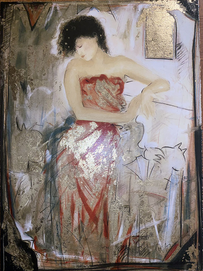 Janet Treby - Red Dress - Limited Edition Serigraph