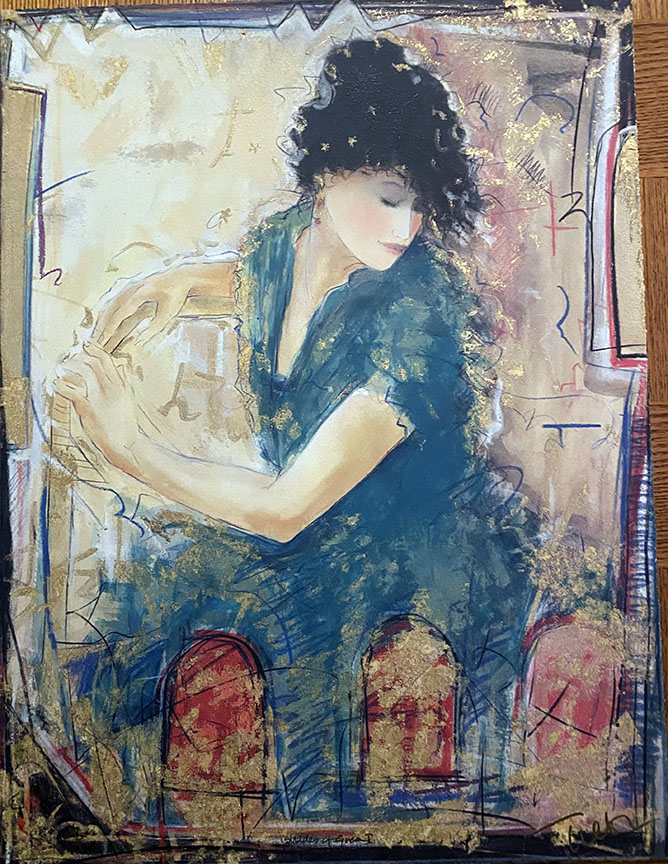 Janet Treby - Shades Of Green I - Limited Edition Serigraph