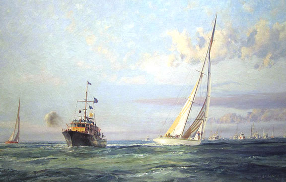 John Stobart - Triumph in America Australia II Winning America's Cup 1983 - Limited Edition Lithograph