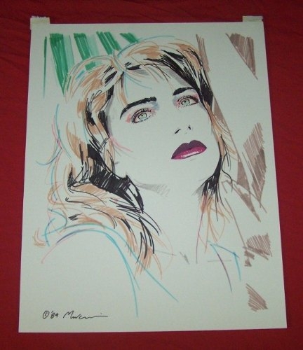 Dennis Mukai - Tropical Shade - Original Painting - Drawing