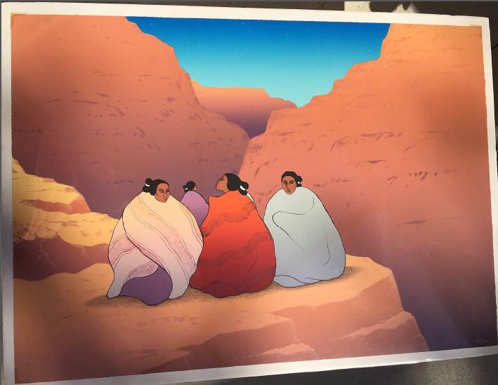 RC Gorman - Twilight in the Grand Canyon - Limited Edition Lithograph