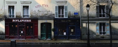 Thomas Pradzynski - Twilight On Rue De Madiran - Limited Edition Serigraph 