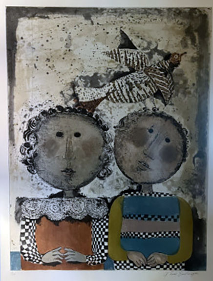Graciela Rodo Boulanger - Two Children - Limited Edition Lithograph