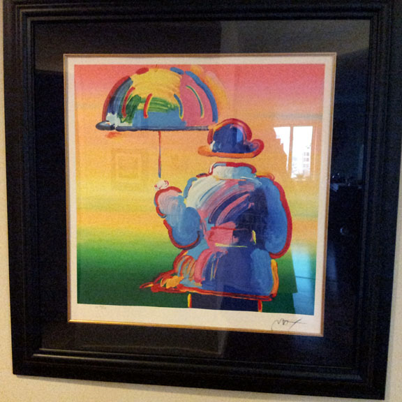 Peter Max - Umbrella Man Ver XV - Limited Edition Serigraph