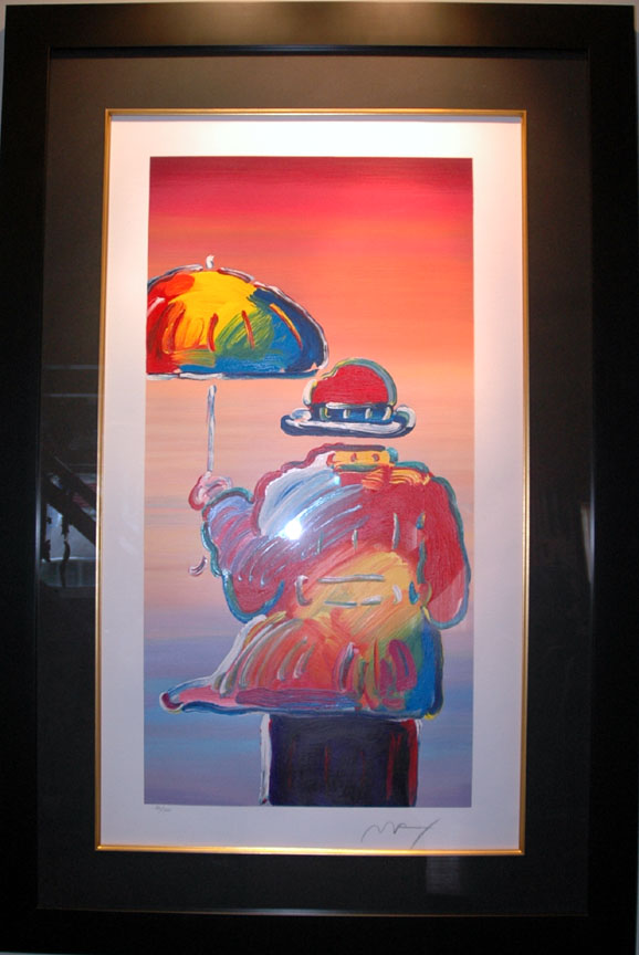 Peter Max - Umbrella Man - Limited Edition Serigraph