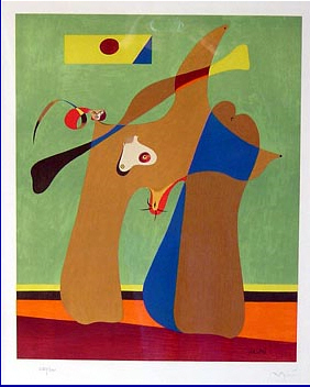 Joan Miro - Une Femme - Limited Edition Lithograph