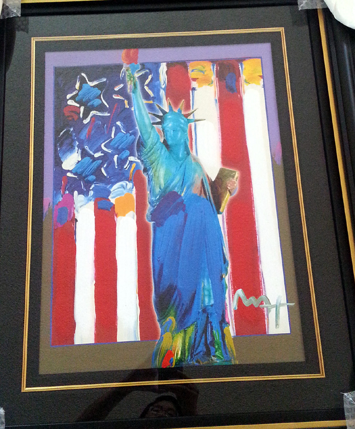 Peter Max - United We Stand II - Original Mixed Media / Acrylic / Color Lithography