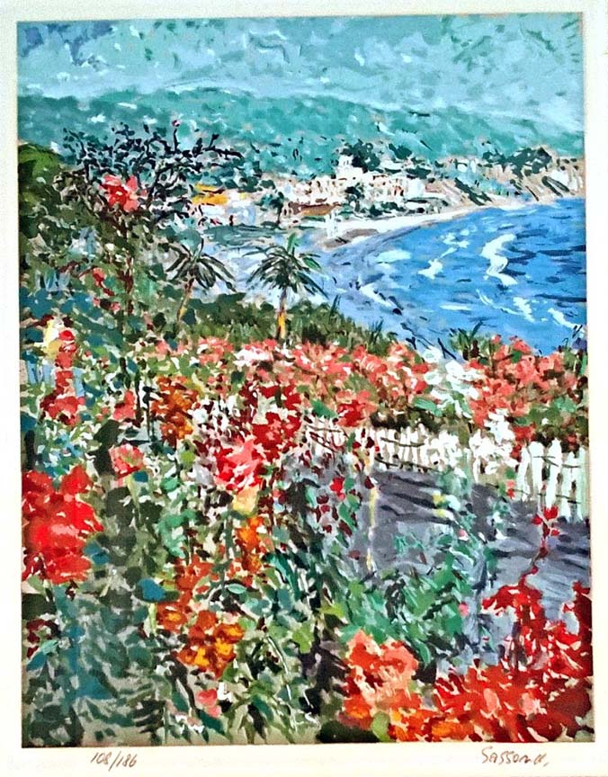 Marco Sassone - View From Victor Hugo - Limited Edition Serigraph