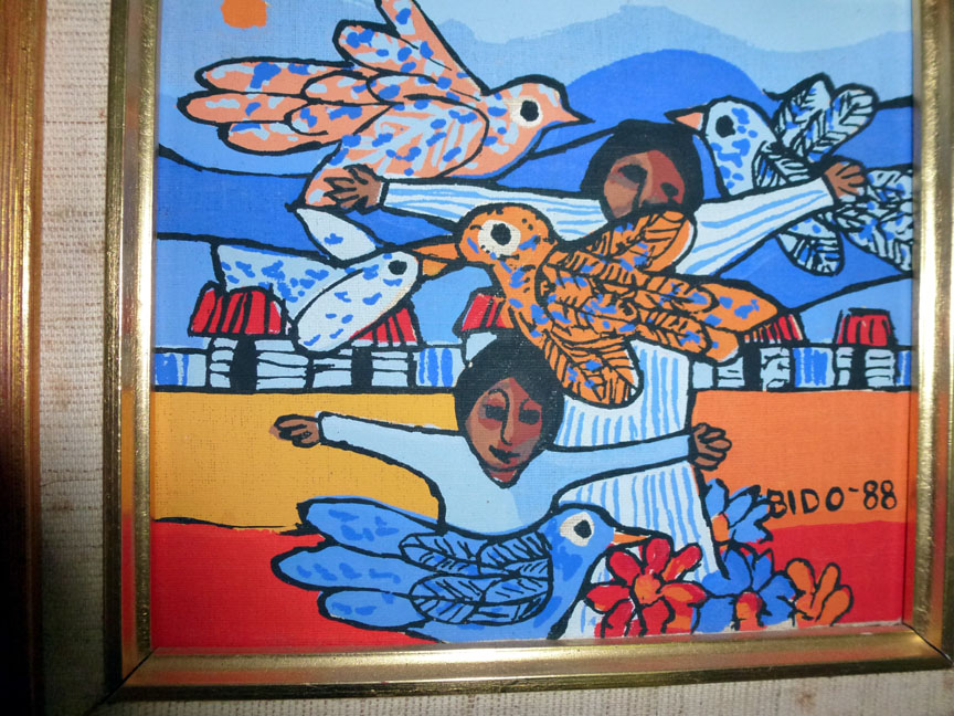 Candido Bido - Untitled - Original Painting - Oil on Canvas