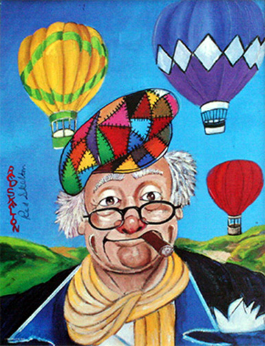 Red Skelton - Up and Away - Limited Edition Canvas Transfer