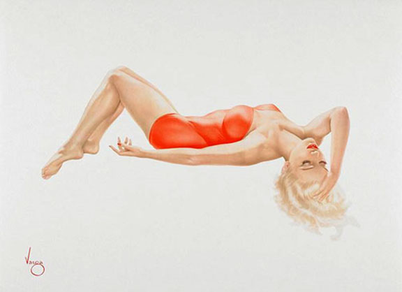 Alberto Vargas - Day Dreaming - Limited Edition Lithograph