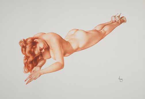 Alberto Vargas - Legacy Nude #4 - Exuberance - Limited Edition Lithograph