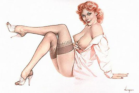 Alberto Vargas - Legacy Nude #11 - Silk - Limited Edition Lithograph