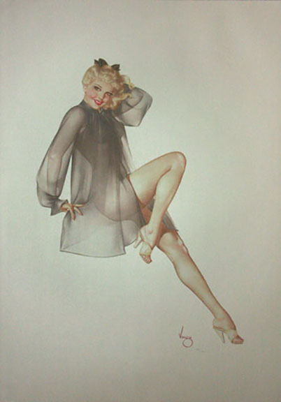 Alberto Vargas - Sleepy Time Gal - Limited Edition Lithograph