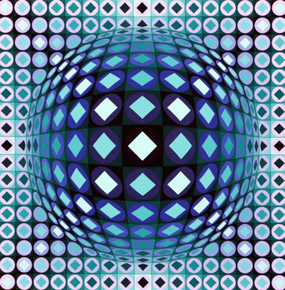 Victor Vasarely - Kezdi Ga - Limited Edition Serigraph