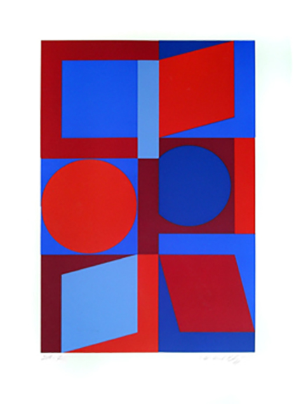 Victor Vasarely - Kalota-Mc - Limited Edition Serigraph