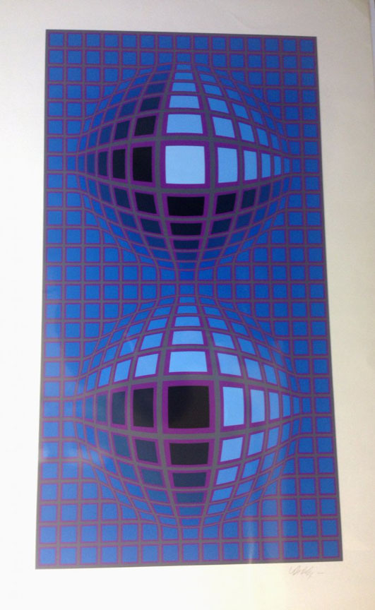 Victor Vasarely - Reflections - Limited Edition Serigraph