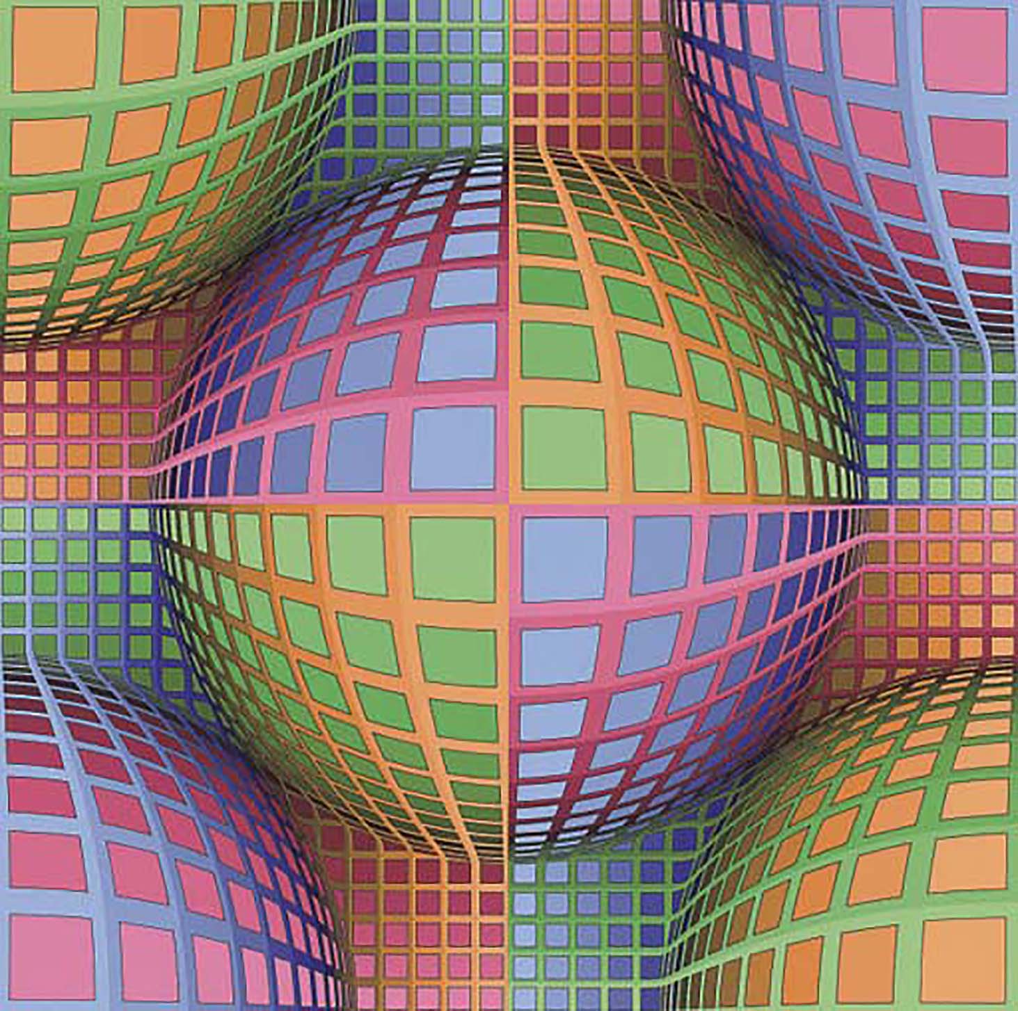 Victor Vasarely - Rivotril - Limited Edition Serigraph