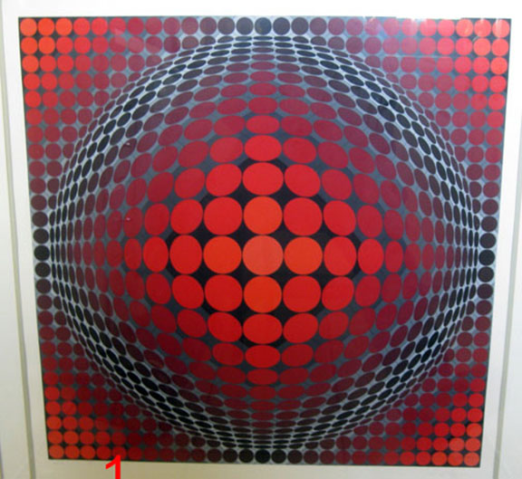 Victor Vasarely - Tettye - Limited Edition Serigraph