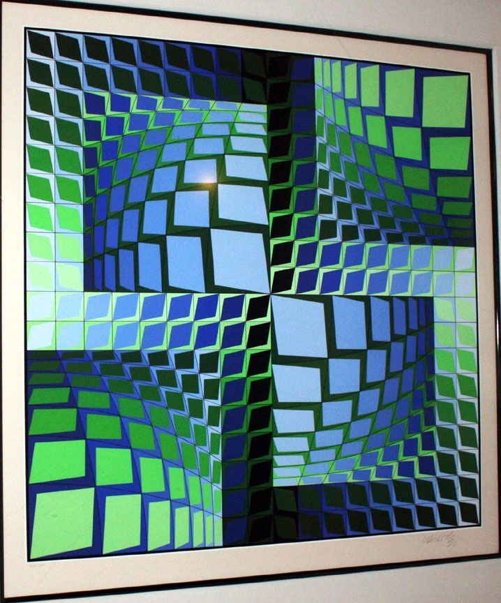 Victor Vasarely - Thez - Limited Edition Serigraph