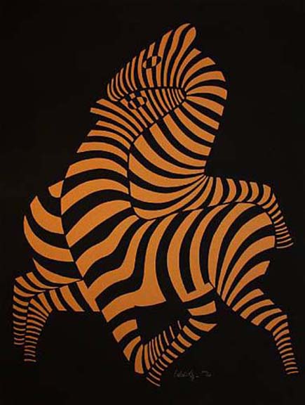 Victor Vasarely - Tsikos A - Limited Edition Cast Paper