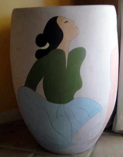 RC Gorman - Three Woman - Limited Edition Hand Cast Ceramic Vase