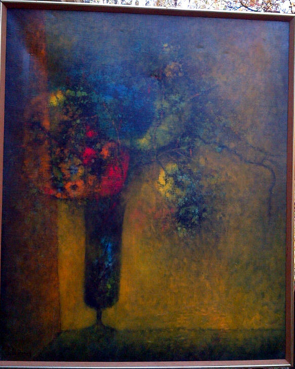 Lebadang - Vase with Flowers - Original Painting - Oil on Canvas