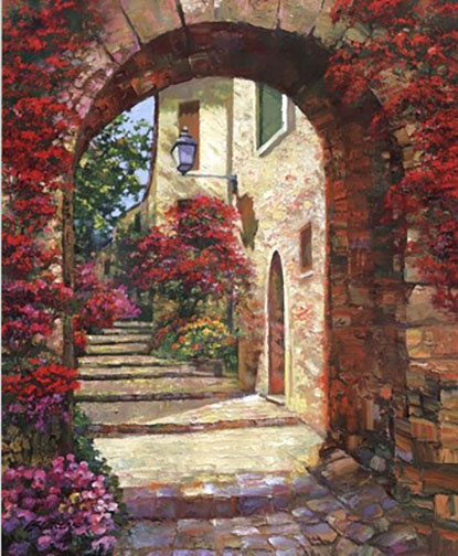 Howard Behrens - Via St Tropez - Limited Edition Giclee on Canvas