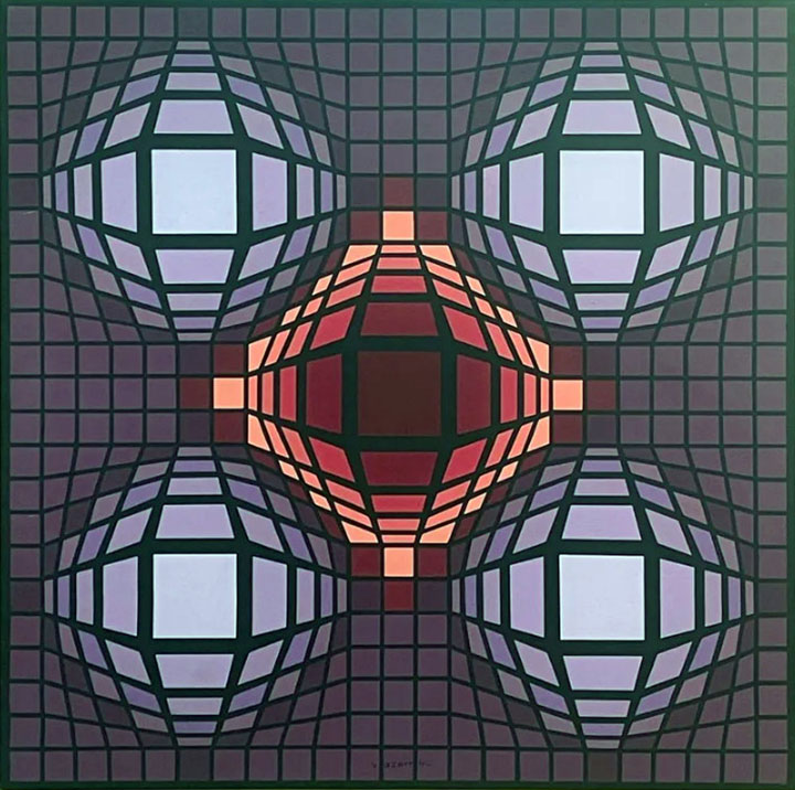 Victor Vasarely - Yak - Limited Edition Serigraph