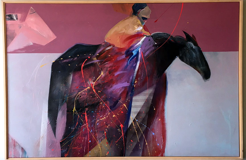 Veloy Vigil - Firelight - Original Painting - Acrylic on Canvas