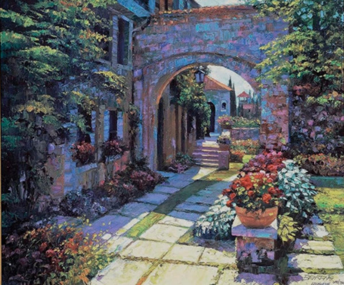 Howard Behrens - Villa Morning - Limited Edition Serigraph