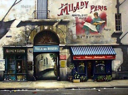Thomas Pradzynski - Villa Des Rosiers - Limited Edition Serigraph