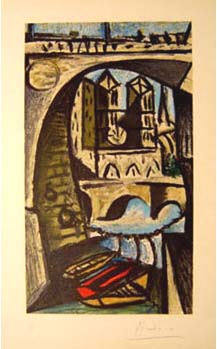 Pablo Picasso - Vue de Notre Dame de Paris - Limited Edition Lithograph