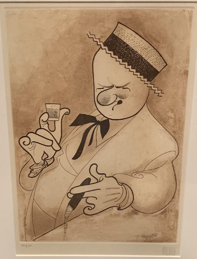 Al Hirschfeld - W.C. Fields - Limited Edition Lithograph