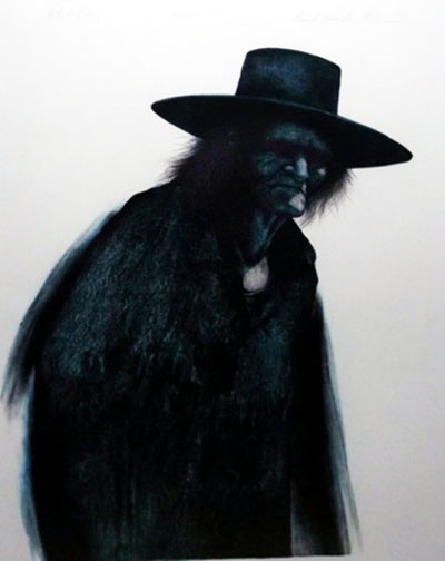 Frank Howell - Walks Alone - Limited Edition Lithograph