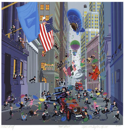 Melanie Taylor Kent - Wall Street - Limited Edition Serigraph
