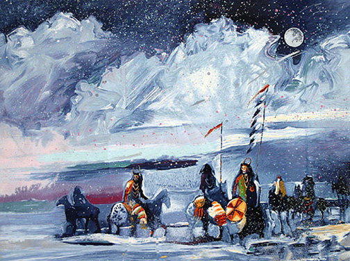 Earl Biss - War Flags on Broken Waters - Limited Edition Lithograph