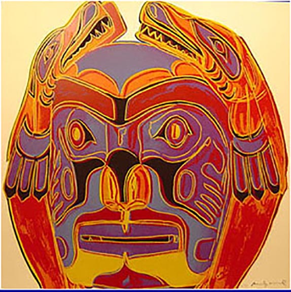 Andy Warhol - Northwest Coast Mask - Limited Edition Serigraph