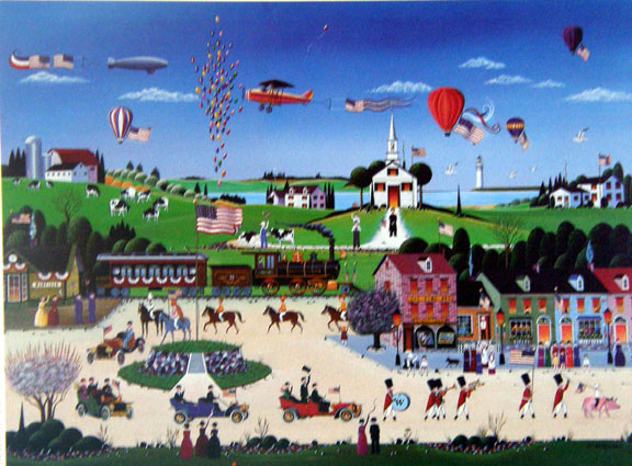 Nobuo Nicky Watanabe - President's Parade - Limited Edition Serigraph