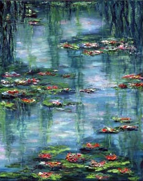 Jane Seymour - Water Lily Pond II - Limited Edition Giclee on Canvas