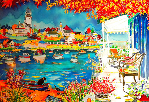 Jennifer Markes - Weekend in New England - Limited Edition Serigraph 