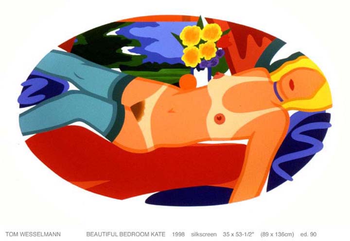 Tom Wesselmann - Beautiful Bedroom Kate - Limited Edition Silkscreen