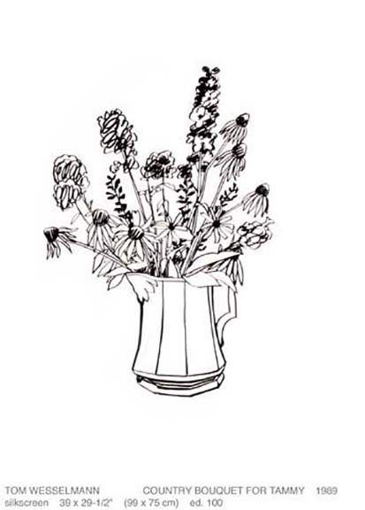 Tom Wesselmann - Country Bouquet For Tammy - Limited Edition Silkscreen
