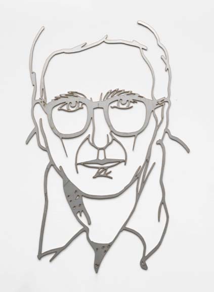Tom Wesselmann - Self Portrait While Drawing (Edition) - Limited Edition Signed Unpainted stainless steel