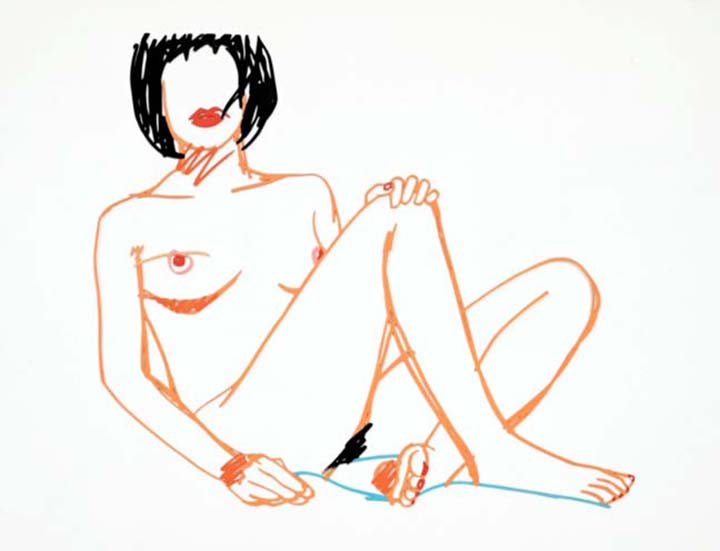 Tom Wesselmann - Sitting Nude - Limited Edition Enamel 