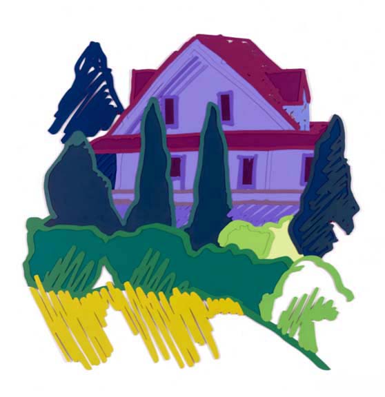 Tom Wesselmann - Tennanah Lake House - Limited Edition Alkyd on Cut-Out Steel