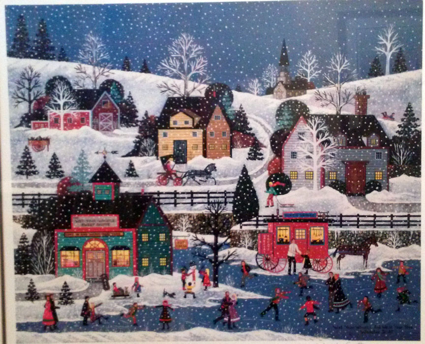 Jane Wooster Scott - Wet Your Whistle, Warm Your Toes - Limited Edition Lithograph